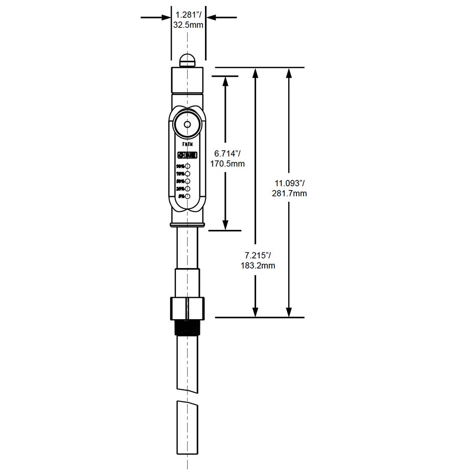 BJE Black Knight Oil Tank Gauge - National Petroleum Equipment